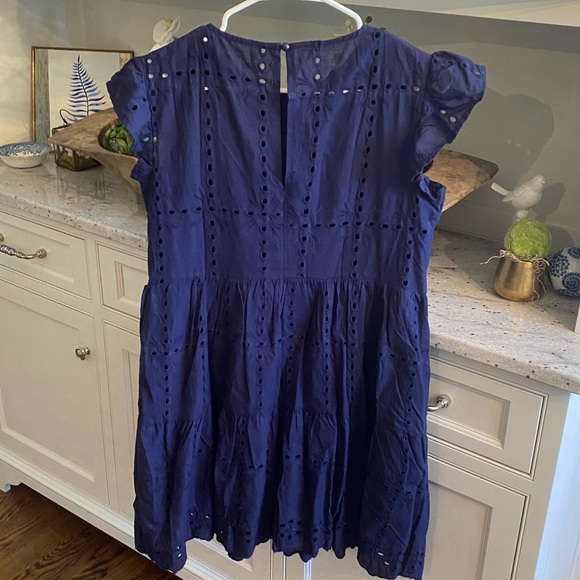 Navy eye-lit  dress - Picture 2 of 3